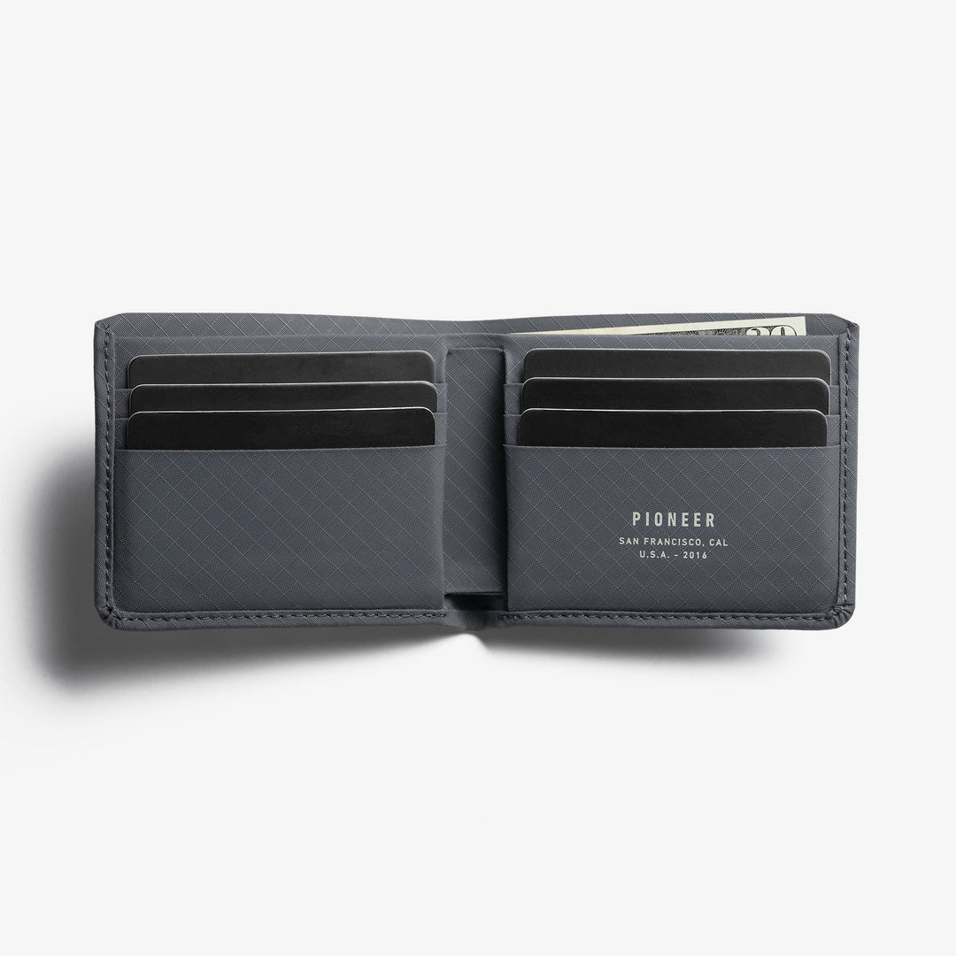 Pioneer carry wallet division billfold slate open #color_slate-3xd